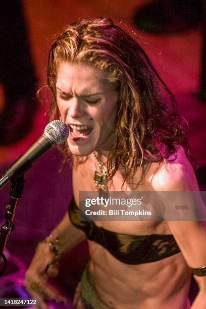 July 2003: Rock singer Beth Hart performing on July 2003 in New York City.