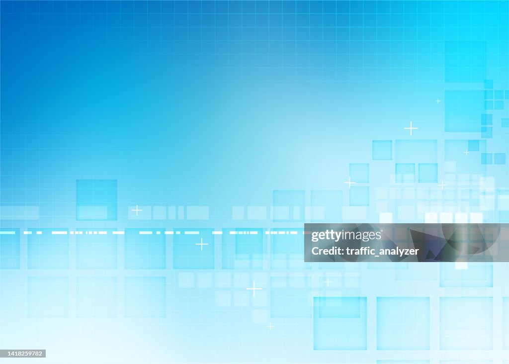 Abstract Blue Technical Background High-Res Vector Graphic - Getty Images