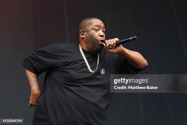 Killer Mike of Run The Jewels performs on the Main Stage East on Day 1 of Leeds Festival on August 26, 2022 in Leeds, England.