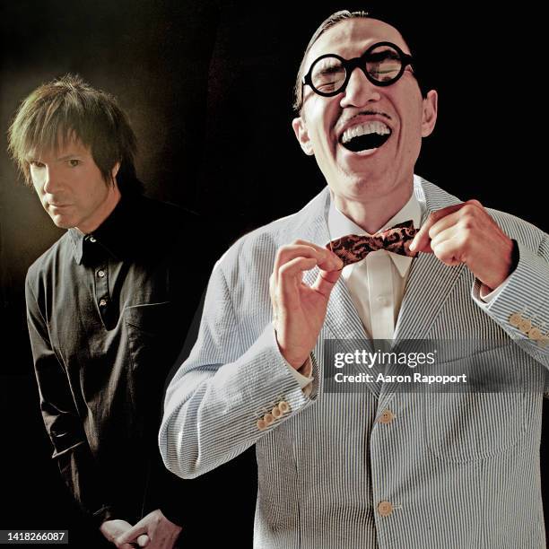 Los Angeles Sparks Russell Mael and Ron Mael pose for a portrait in Hollywood, California