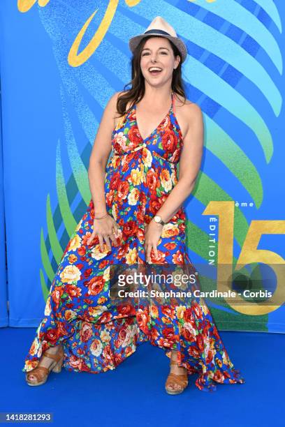 Laure Calamy attends the 15th Angouleme French-Speaking Film Festival - Day Four on August 26, 2022 in Angouleme, France.