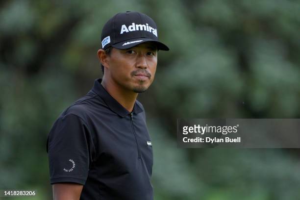 Satoshi Kodaira of Japan looks on from the 11th green during the second round of the Nationwide Children's Hospital Championship at OSU GC - Scarlet...