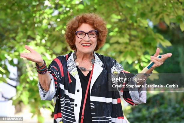 Andréa Ferréol attends the "Choeur de rockers" photocall during the 15th Angouleme French-Speaking Film Festival - Day Four on August 26, 2022 in...