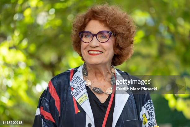 Actress Andrea Ferreol attends the 'Choeur de Rockers' photocall during the 15th Angouleme French-Speaking Film Festival - Day Four on August 26,...