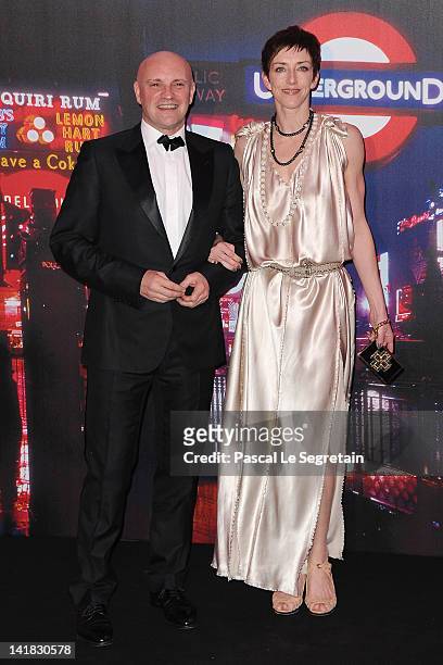 Jean-Christophe Maillot and guest attend the 'Swinging London' Monaco Rose Ball 2012 at Sporting Monte-Carlo on March 24, 2012 in Monte-Carlo, Monaco.