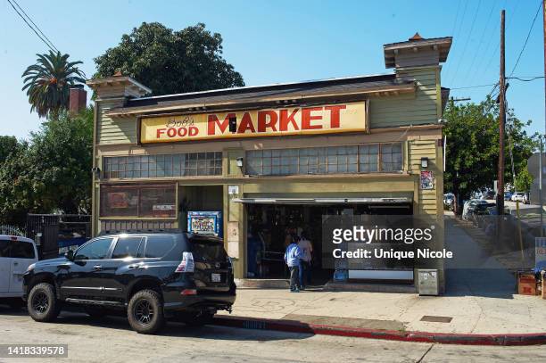 View of the outside of Bob’s Market, the historic East LA neighborhood bodega, known on screen as Toretto’s Market & Café in the “Fast & Furious”...