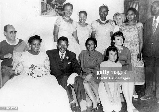 June 14, 1958: Nelson Mandela and Winnie Madikizela's wedding photo.