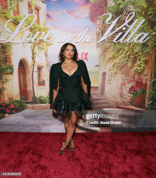 Kat Graham attends the "Love In The Villa" LA Special Screening on August 26, 2022 in Los Angeles, California.