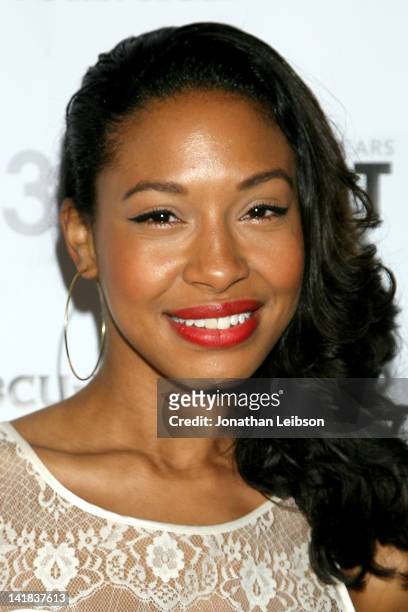 Shanika Warren-Markland arrives to the Fusion: The Los Angeles LGBT People Of Color Film Festival Gala at the Egyptian Theatre on March 24, 2012 in...