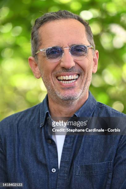 Actor Gad Elmaleh attends the 'Reste un peu' photocall during the 15th Angouleme French-Speaking Film Festival - Day Five on August 27, 2022 in...