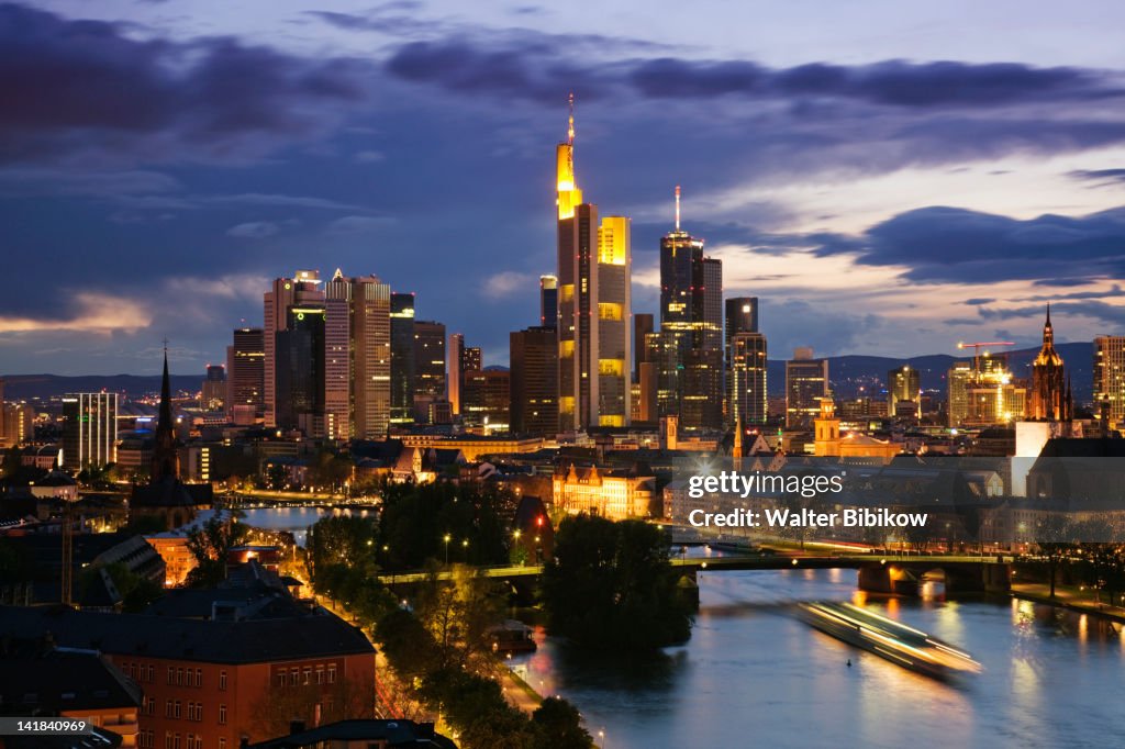 Germany, Hessen, Frankfurt-am-Main, Frankfurt skyline