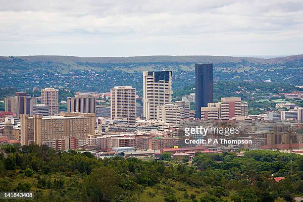 cityscape, pretoria, gauteng, south africa - gauteng province stock pictures, royalty-free photos & images
