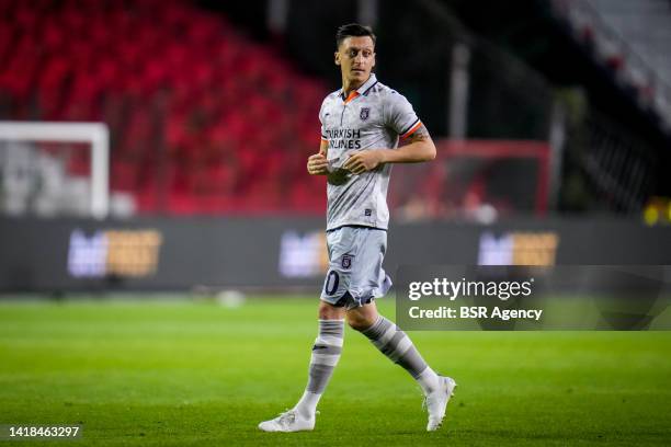 Mesut Ozil of Istanbul Basaksehir during the UEFA Conference League Play-Off Second Leg match between Royal Antwerp FC and Istanbul Basaksehir at the...