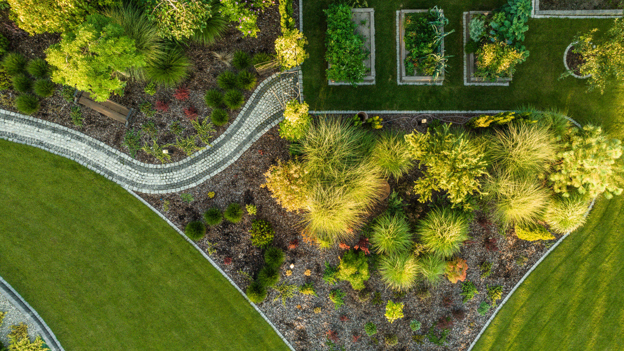 landscaped gardens