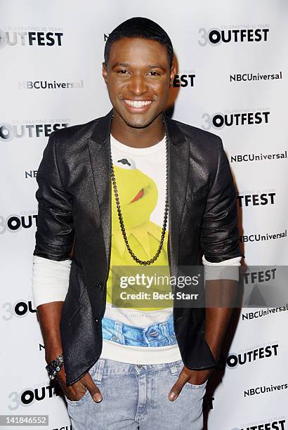 Actor JC Jones arrives at Outfest 2012 Fusion Gala - Achievement Award Ceremony at American Cinematheque's Egyptian Theatre on March 24, 2012 in...