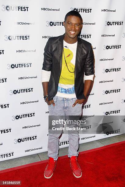 Actor JC Jones arrives at Outfest 2012 Fusion Gala - Achievement Award Ceremony at American Cinematheque's Egyptian Theatre on March 24, 2012 in...