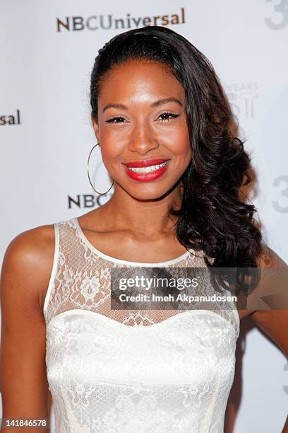 Actress Shanika Warren-Markland attends the closing gala of Fusion: The Los Angeles LGBT People Of Color Film Festival at the Egyptian Theatre on...