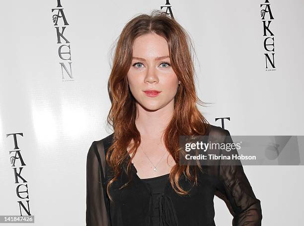 Camille Cregan attends the launch party for TAKEN Scented Candle by Jane Booke on March 24, 2012 in Beverly Hills, California.