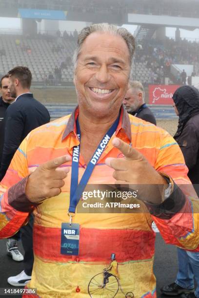 Kai Ebel TV presenter seen during Qualifying ahead of DTM Nuerburgring 2022 at Nuerburgring race course on August 27, 2022 in Nuerburgring, Germany.