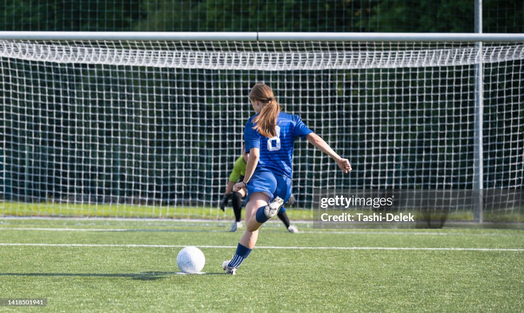 Female Soccer Players - Penalty Shot
