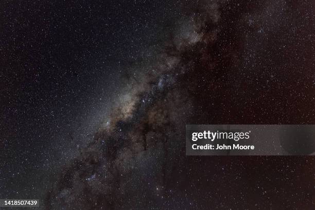 The Milky Way appears over the Valle de la Luna in the Atacama Desert, considered the driest place on earth on August 26, 2022 near San Pedro de...