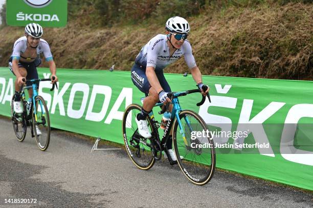 Miguel Ángel López Moreno of Colombia and Team Astana – Qazaqstan competes during the 77th Tour of Spain 2022, Stage 8 a 153,4km stage from Pola de...