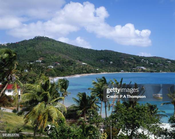 friendship bay, bequia, st vincent & grenadines, caribbean - bequia stock pictures, royalty-free photos & images