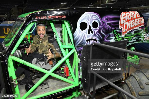 Jaime Camil attends Monster Jam at Crypto.com Arena on August 27, 2022 in Los Angeles, California.