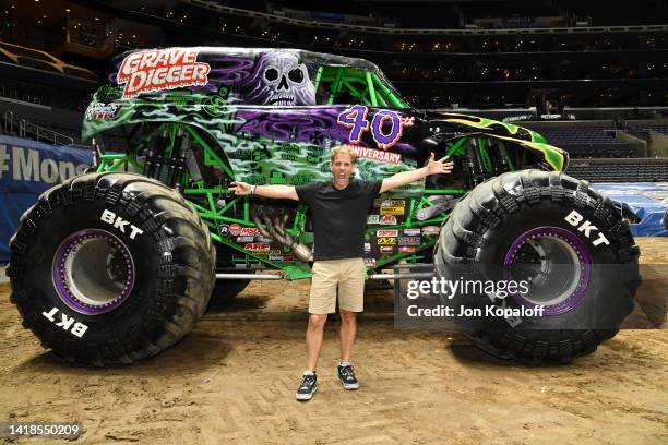 Joey McIntyre attends Monster Jam at Crypto.com Arena on August 27, 2022 in Los Angeles, California.