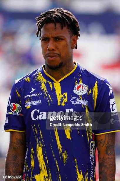 Abel Hernandez of Atletico San Luis prior to the 10th round match between Atletico San Luis and Toluca as part of the Torneo Apertura 2022 Liga MX at...