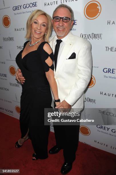 Lea Black and Emilio Estefan attend the Blacks' Annual Gala 2012 at Fontainebleau Miami Beach on March 24, 2012 in Miami Beach, Florida.