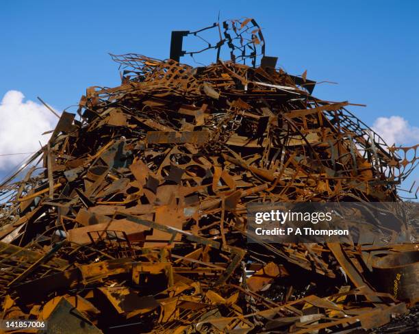 scrap metal, england - junkyard stock pictures, royalty-free photos & images