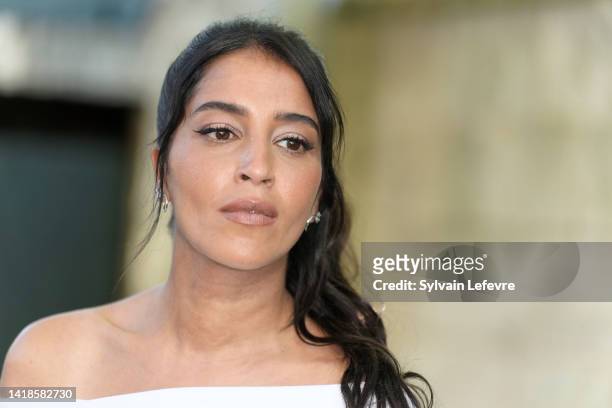 Actress Leila Bekhti attends the 'C'est Mon Homme' photocall during the 15th Angouleme French-Speaking Film Festival - Day Five on August 27, 2022 in...