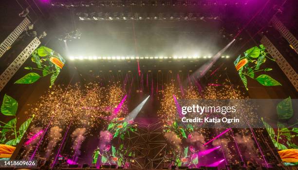 Dave performs at Leeds Festival day 2 on August 27, 2022 in Leeds, England.