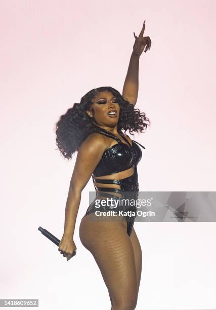 Megan Thee Stallion performs at Leeds Festival day 2 on August 27, 2022 in Leeds, England.