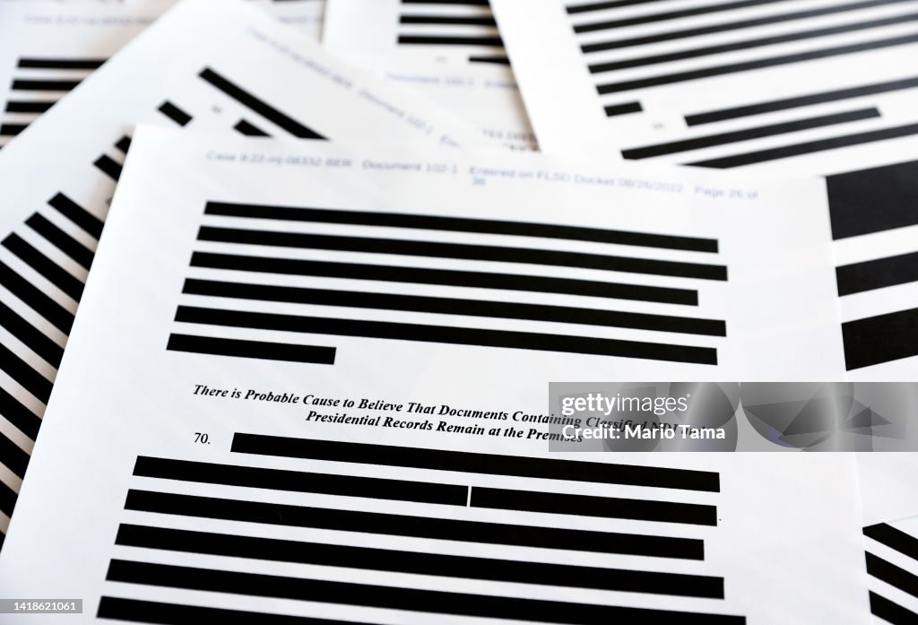 Redacted Affadavit Justifying FBI Search Of Trump's Mar-a-Lago Estate Released