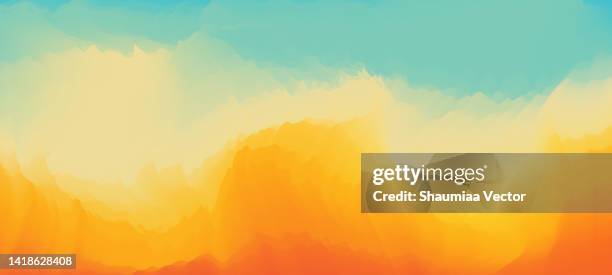 bildbanksillustrationer, clip art samt tecknat material och ikoner med abstract blurred gradient background colours with dynamic effect - summer background