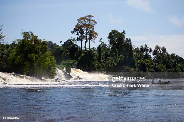 waterfall near kribi, cameroon, africa - cameroon forest stock pictures, royalty-free photos & images