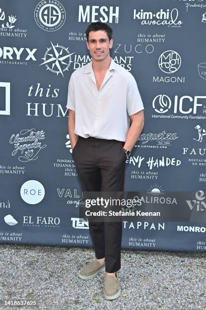 Tanner Novlan attends the TIAH 4th Annual Fundraiser at Private Residence on August 27, 2022 in Los Angeles, California.