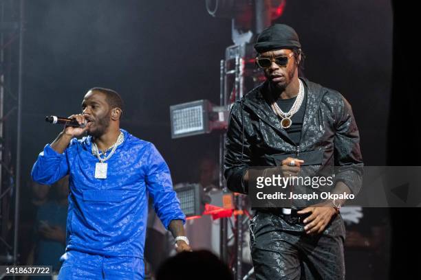 Konan and Krept perform at Reading Festival day 2 on August 27, 2022 in Reading, England.