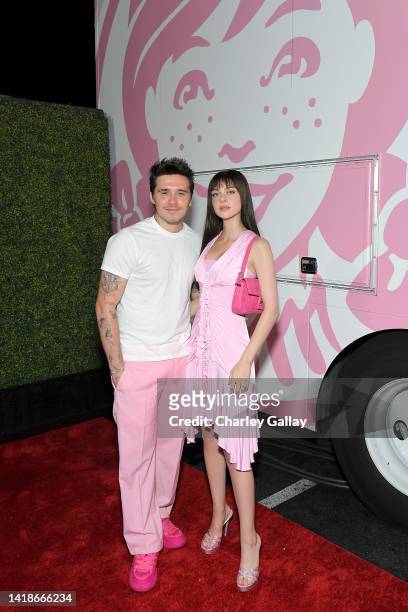 Brooklyn Peltz Beckham and Nicola Peltz Beckham attend a Wendy’s celebration for this summer’s Strawberry Frosty at Offsunset on August 27, 2022 in...