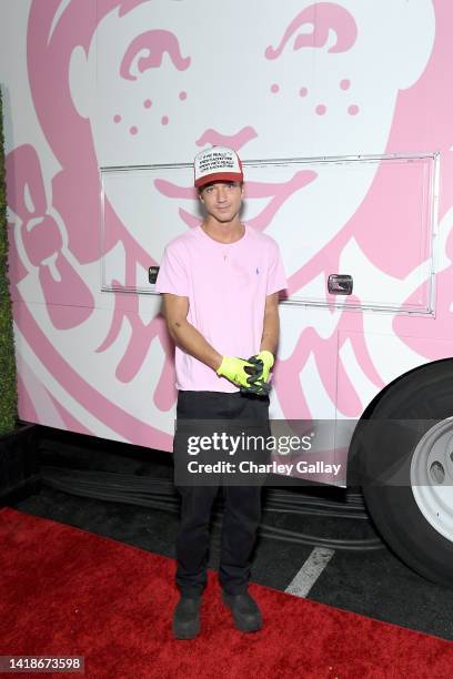 Daniel Seavey attends a Wendy’s celebration for this summer’s Strawberry Frosty at Offsunset on August 27, 2022 in Los Angeles, California.