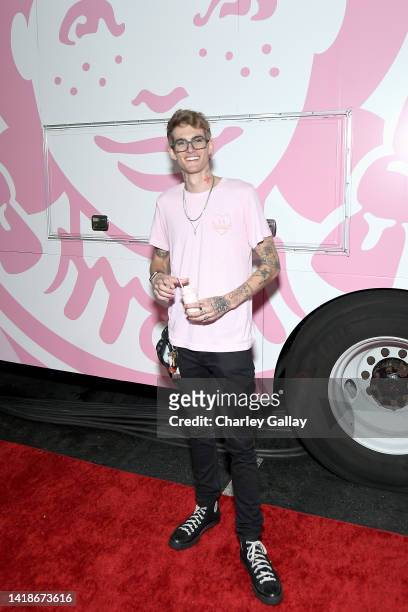 Presley Gerber attends a Wendy’s celebration for this summer’s Strawberry Frosty at Offsunset on August 27, 2022 in Los Angeles, California.