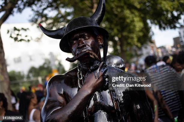 The opening of the Notting Hill carnival begins with 'J'Ouvert' on August 28, 2022 in London, England. The Notting Hill Carnival has returned after a...