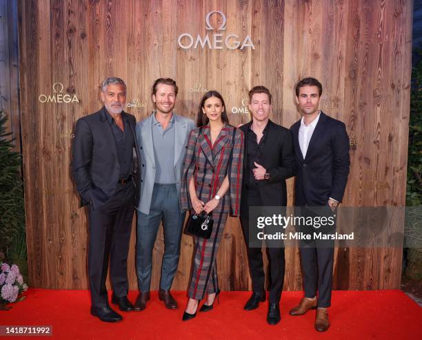 George Clooney, Glen Powell, Nina Dobrev, Shaun White and Paul Wesley attend Gala Evening at Cry D’Er part of the Omega Masters 2022 on August 27,...