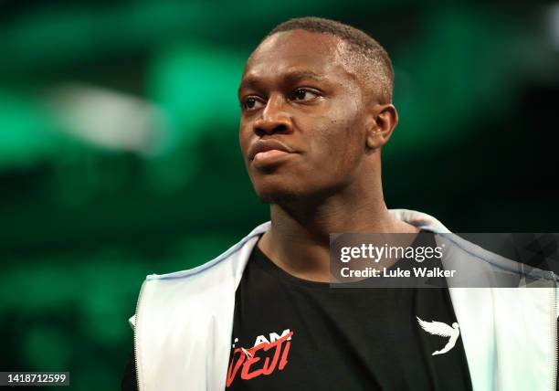 Faze Sensei walks into the ring prior to his Catchweight Bout against King Kenny at The O2 Arena on August 27, 2022 in London, England.