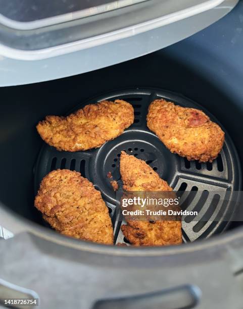 air fried chicken - airfryer stock pictures, royalty-free photos & images
