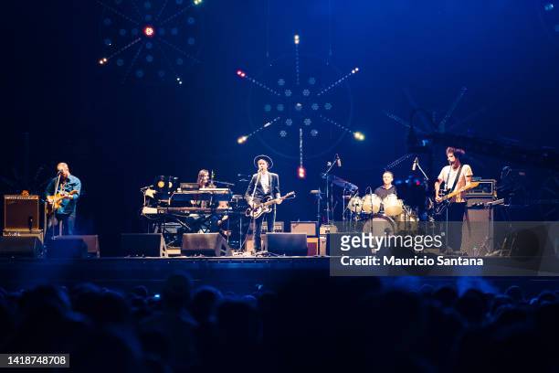 Beck performs live on stage at the Planeta Terra Festival 2013 on November 09, 2013 in Sao Paulo, Brazil.