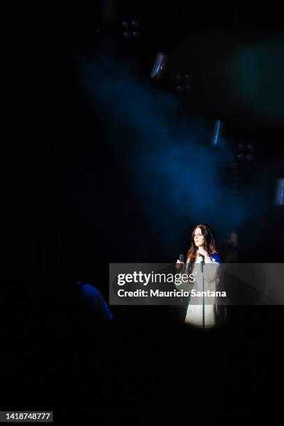 Lana Del Rey performs live on stage at the Planeta Terra Festival 2013 on November 11, 2013 in Sao Paulo, Brazil.