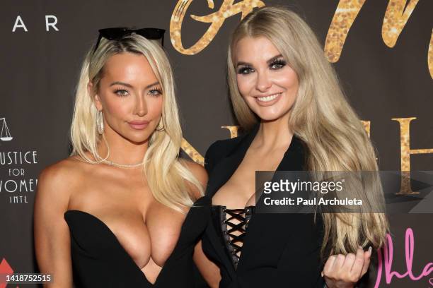 Actress / mODEL Lindsey Pelas and Model Emily Sears attend "A Midsummer Night's Dream" 2022 at Skybar on August 27, 2022 in West Hollywood,...